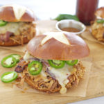 Slow Cooker Bourbon and Honey Chicken Sandwiches | BourbonandHoney.com