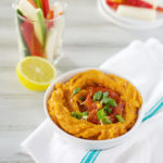 Roasted Sweet Potato Hummus | BourbonandHoney.com