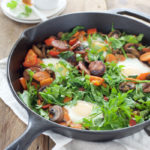 Breakfast Skillet with Sausage and Eggs | BourbonandHoney.com