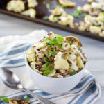 Roasted Cauliflower with Lemon | BourbonandHoney.com