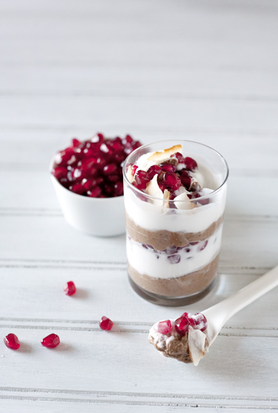 Chocolate Chia Pudding Parfait | BourbonandHoney.com