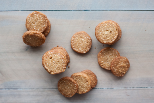 Brown Sugar Cashew Cookies | BourbonandHoney.com -- These crispy, crunchy, buttery and salty cashew cookies pair perfectly with coffee for an afternoon treat or ice cream for dessert!