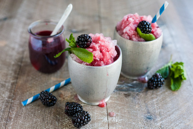 Bourbon and Honey Blackberry Lime Mint Julep | BourbonandHoney.com -- This colorful, fruity Bourbon and Honey Blackberry Lime Mint Julep packs a punch and will keep you sipping pretty all summer long!