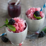 Bourbon and Honey Blackberry Lime Mint Julep | BourbonandHoney.com -- This colorful, fruity Bourbon and Honey Blackberry Lime Mint Julep packs a punch and will keep you sipping pretty all summer long!