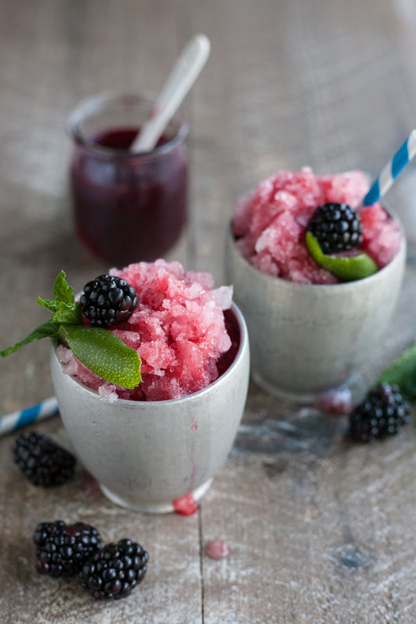 Bourbon and Honey Blackberry Lime Mint Julep | BourbonandHoney.com -- This colorful, fruity Bourbon and Honey Blackberry Lime Mint Julep packs a punch and will keep you sipping pretty all summer long!