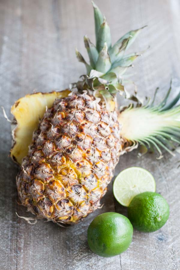 Frozen Pineapple Margaritas | BourbonandHoney.com -- Sweet, frosty and totally refreshing, these tequila spiked frozen pineapple margaritas are going to sweeten your weekend! 