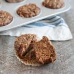 Gingerbread Muffins with Ginger Pecan Crumble | BourbonandHoney.com -- These melt-in-your-mouth Gingerbread Muffins with Ginger Pecan Crumble are seriously flavorful and perfect for breakfast, brunch or a sweet snack!