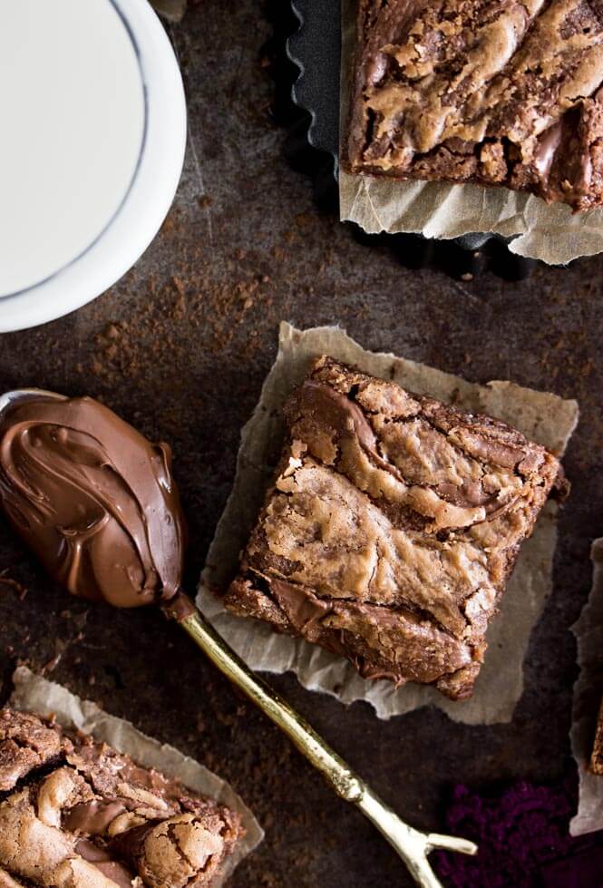 Nutella Brownies | Sugar Spun Run