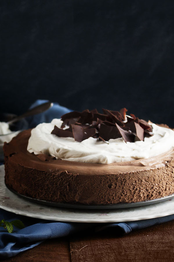 Chocolate Mousse Pie | Just a Little Bit of Bacon