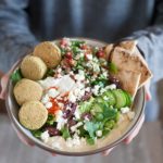 Mediterranean Falafel Bowls | BourbonandHoney.com -- Fresh, flavorful and oh so delicious these Mediterranean Falafel Bowls are an awesome recipe for lunch or a tasty light dinner!