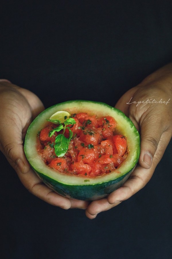 Watermelon Margarita Granita | La Petit Chef
