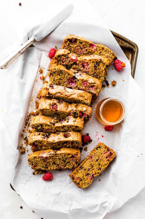 Chocolate Raspberry Pancake Bread from Cotter Crunch