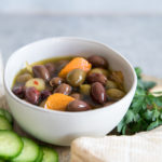 Orange, Fennel and Garlic Marinated Olives | BourbonandHoney.com