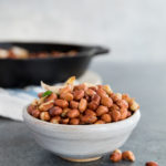 Pan Fried Spicy Garlic Peanuts | BourbonandHoney.com