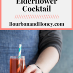Sparkling Strawberry Rosé Elderflower Cocktail | BourbonandHoney.com